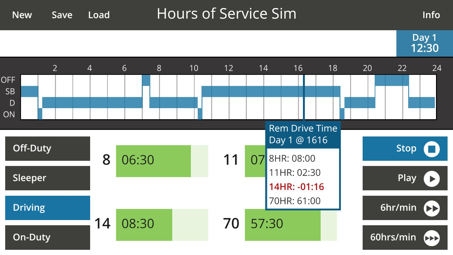 Hours of Service Sim