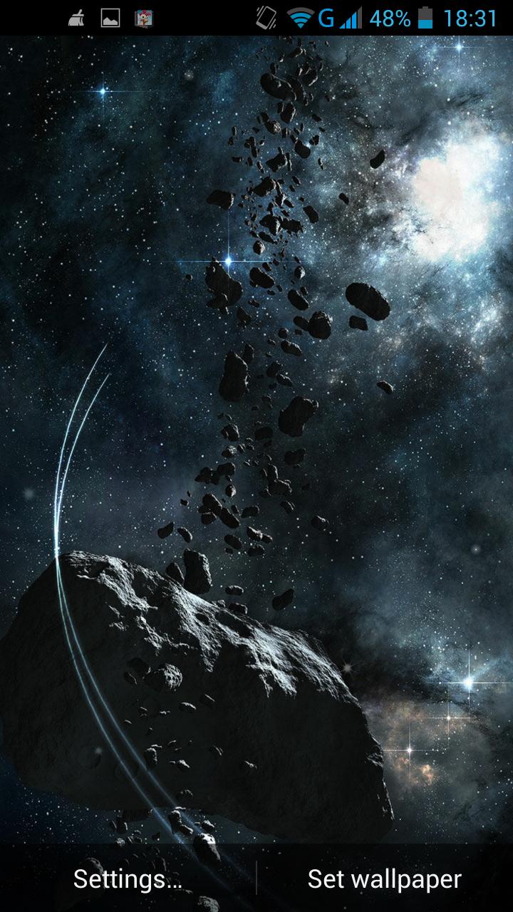 Asteroids Live Wallpaper