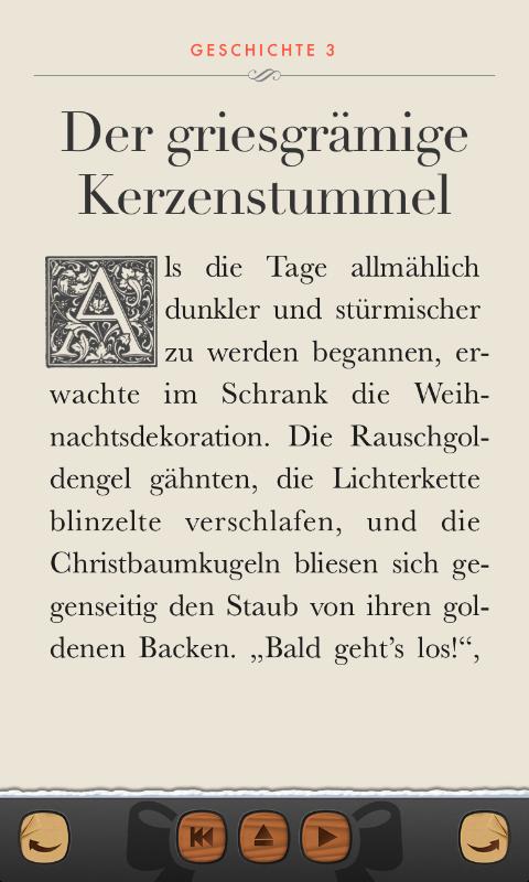 Weihnachtsgeschichte Kostprobe