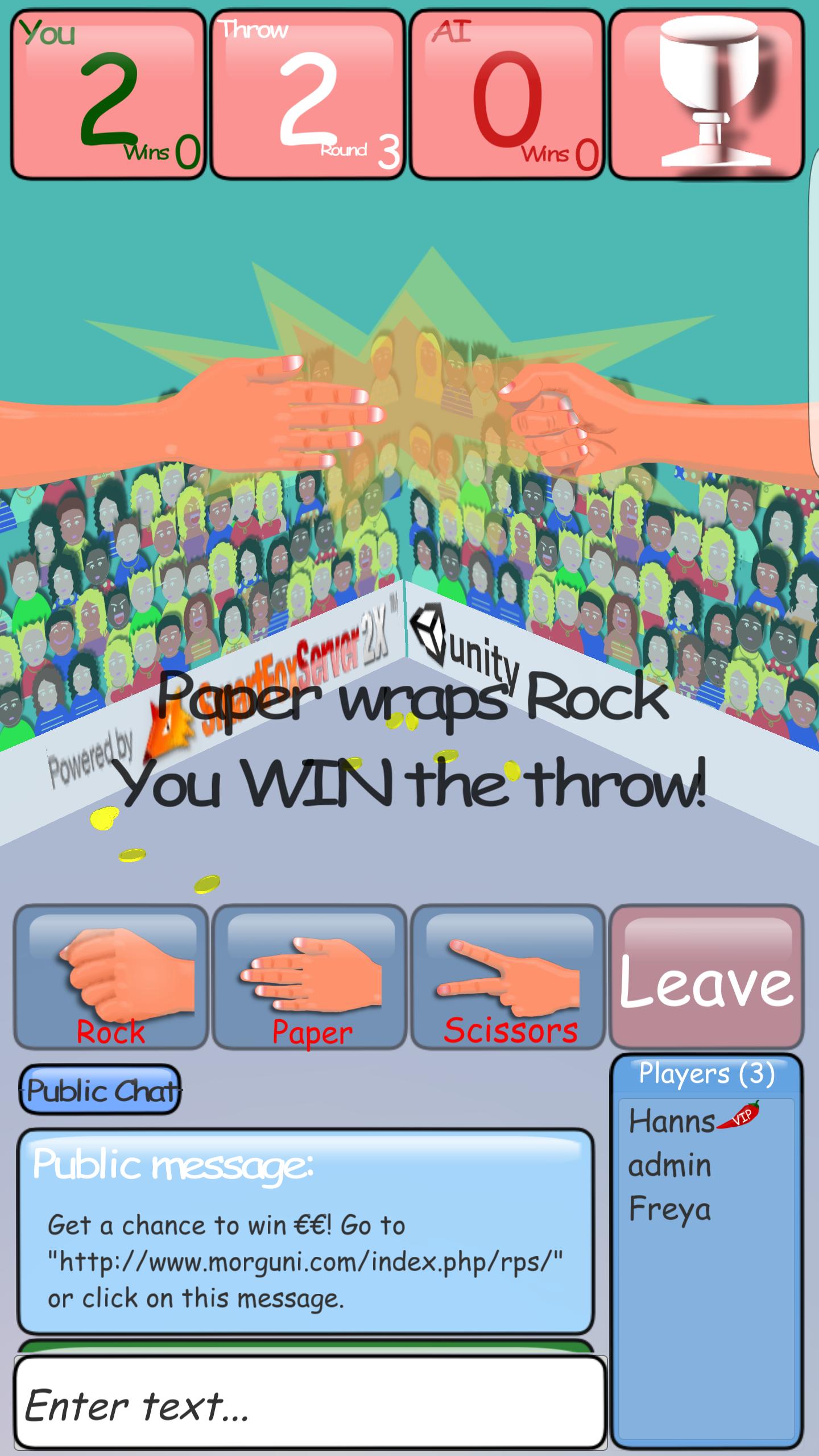 Roshambo Tournament RPS