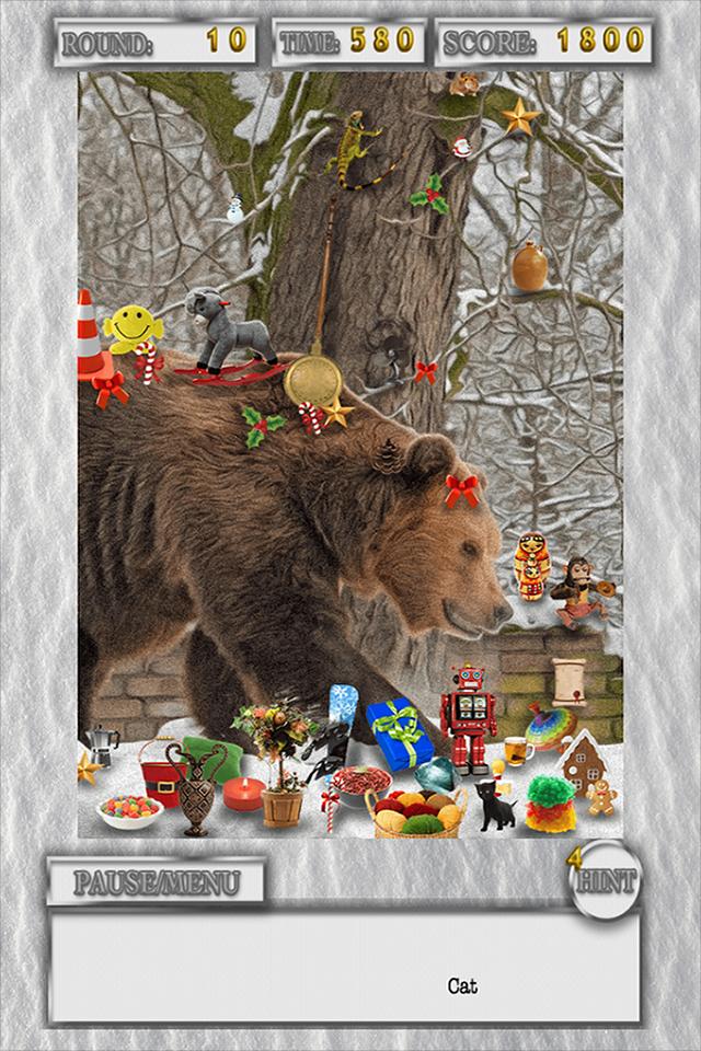 Hidden Object Winter Animals Holiday Objects Game
