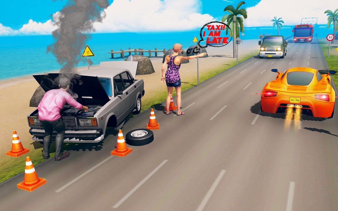 Offroad Hill Taxi Car Driving Simulator