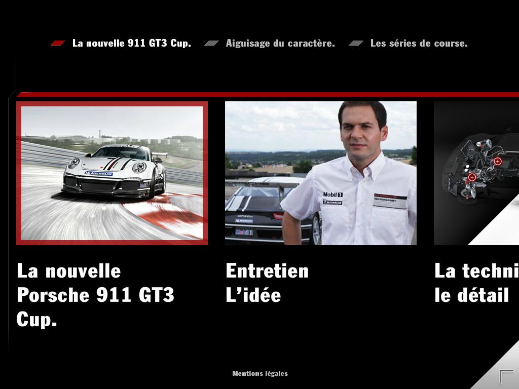 L'application 911 GT3 Cup