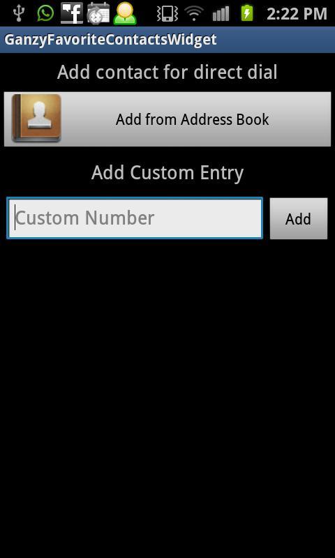 Favorite Contacts Dialer