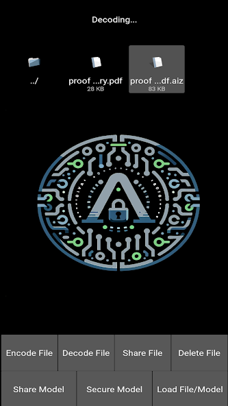 Secret AI File Encoding
