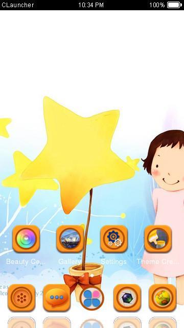 Yellow Star Theme C Launcher