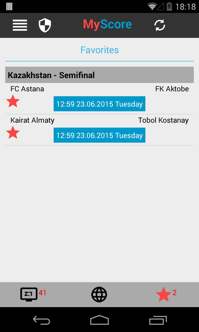 MyScore Football LiveScore