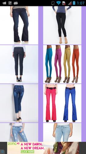 Ladies Fashion Jeans Designs