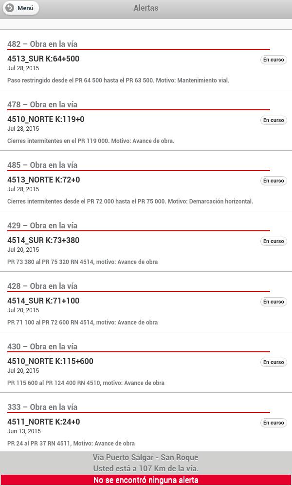 Ruta del Sol - Tablet
