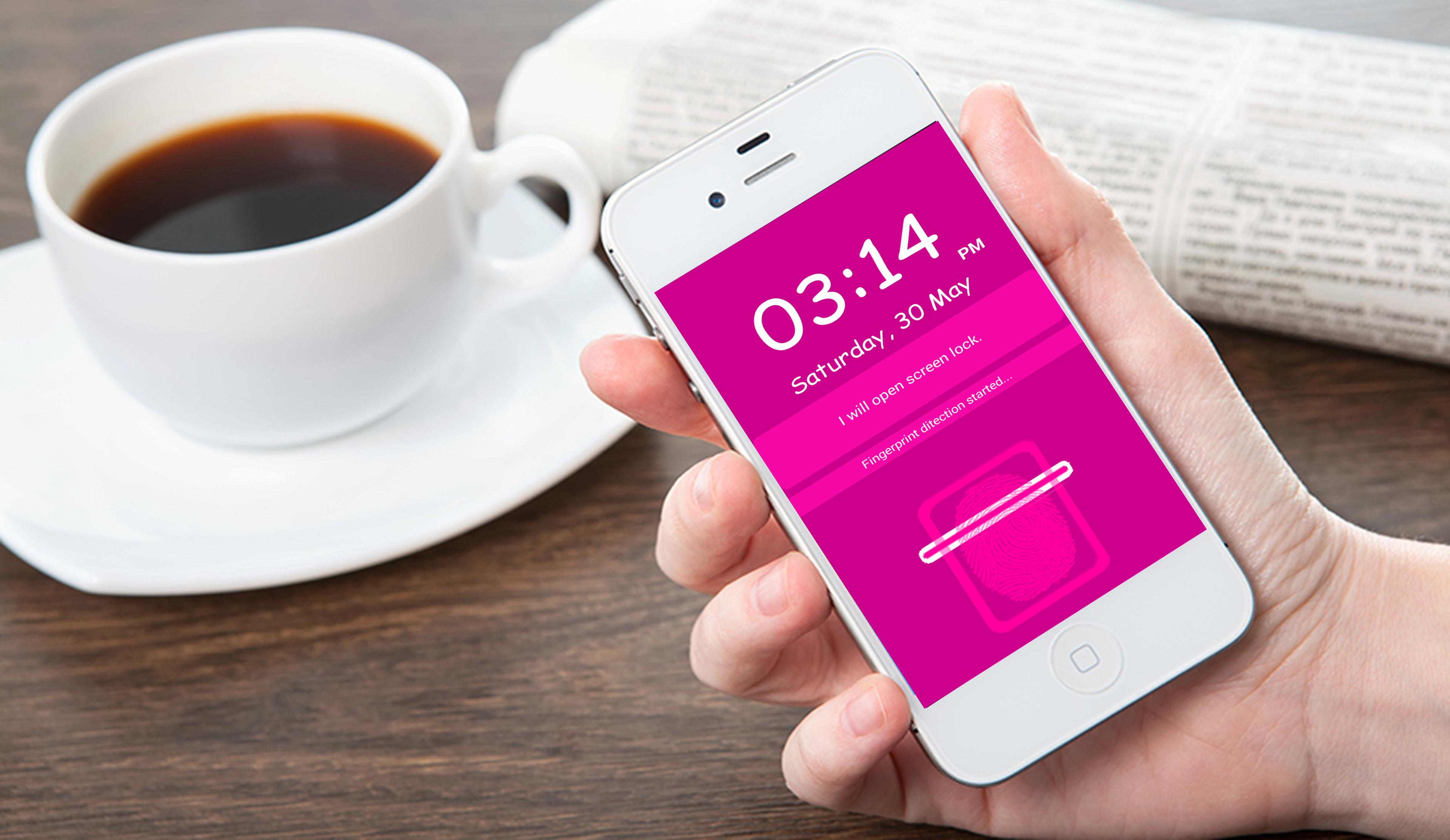 Pink Fingerprint Lock Prank