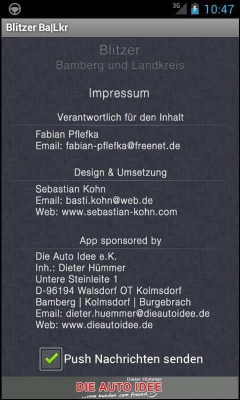 Blitzer Bamberg und Landkreis