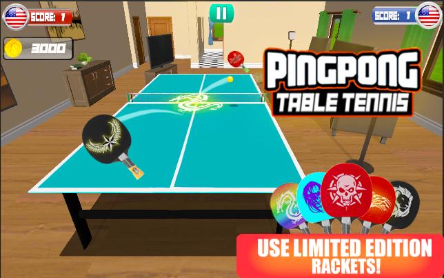 Table Tennis 3D: Ping-Pong Mas