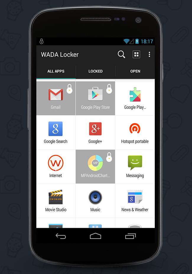 WADA Free App Locker with PIN