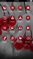 Snowy Cherry C launcher Theme