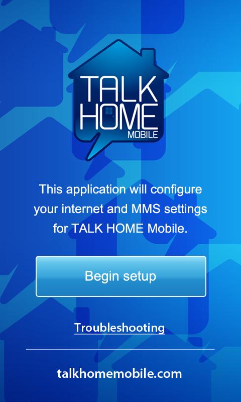 Talk Home Mobile APN Settings