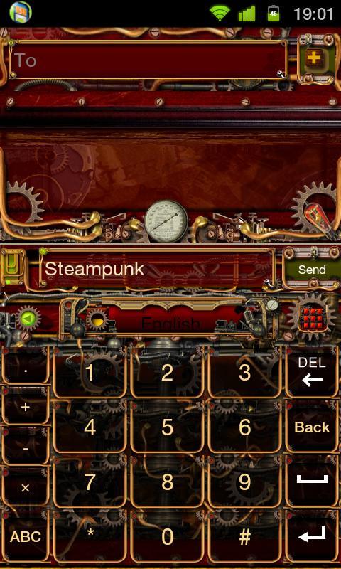 Steampunk GO Keyboard Theme
