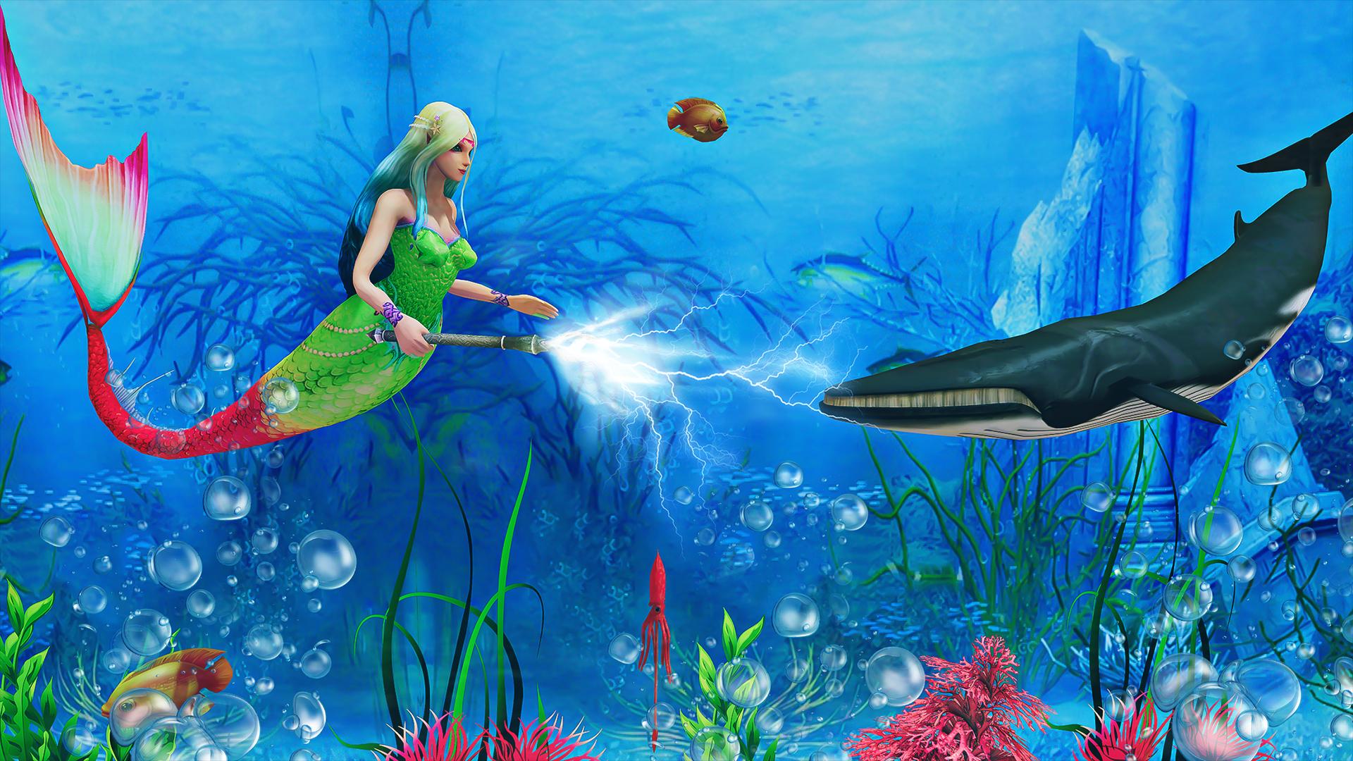 Mermaid Simulator 3D Sea Games