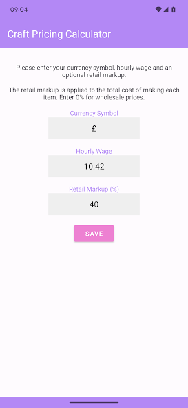 Craft Pricing Calculator
