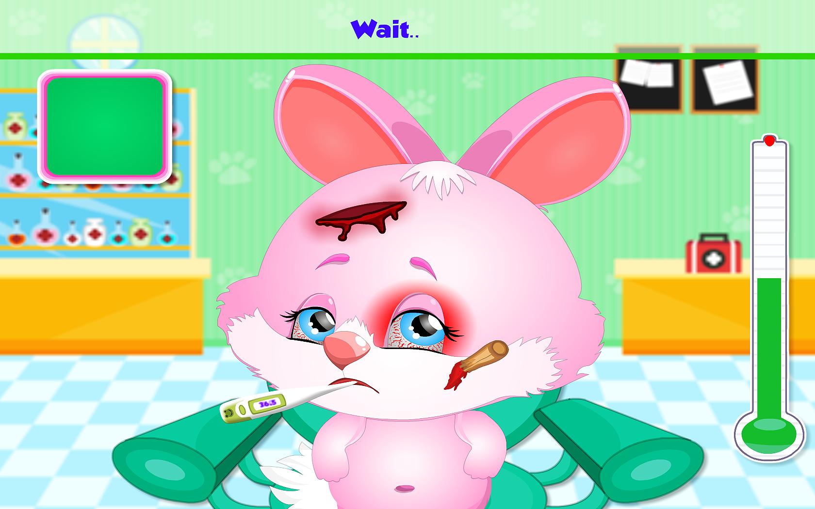 Bunny Face Injury Animal Games