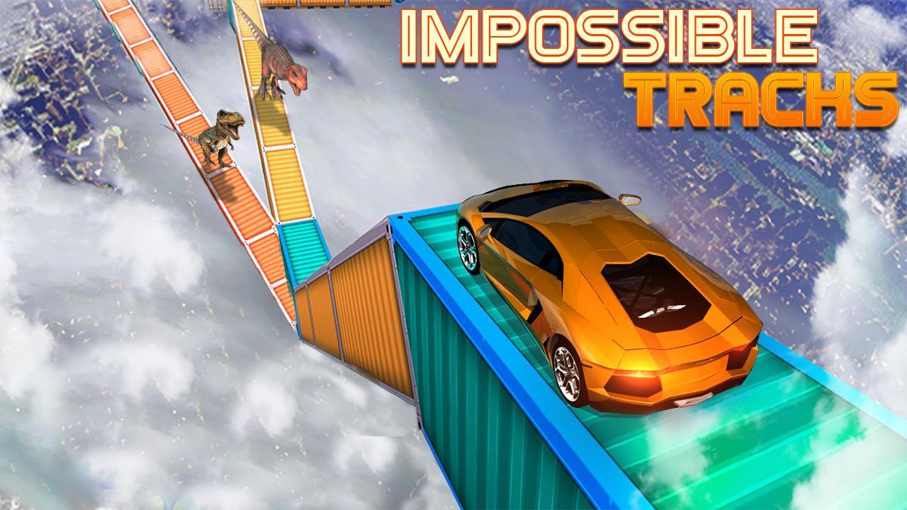 Dino car chase on impossible tracks new 2019