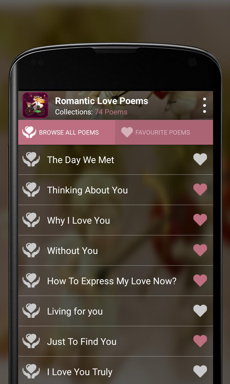 Romantic Love Poems
