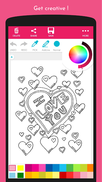 Romantic Heart Coloring Book