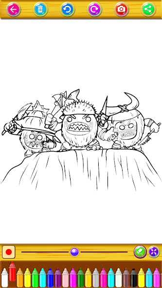 Coloring Book For Cartoon