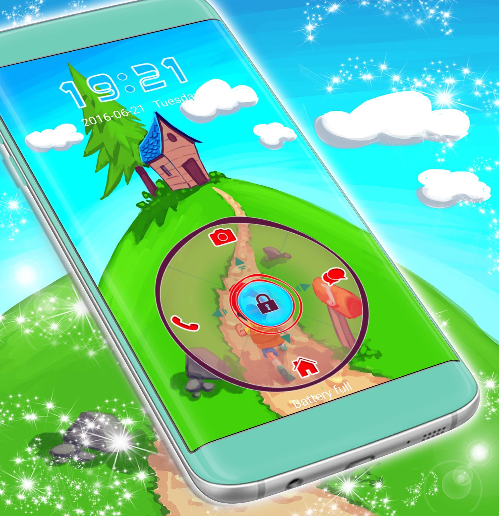 Lock Screen Cartoon Theme