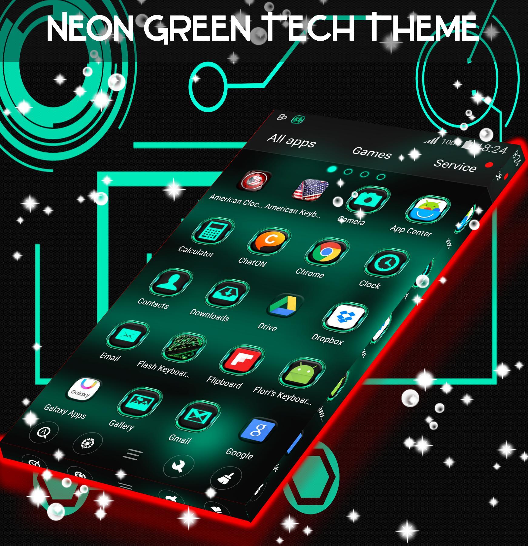 Neon Green Tech Theme