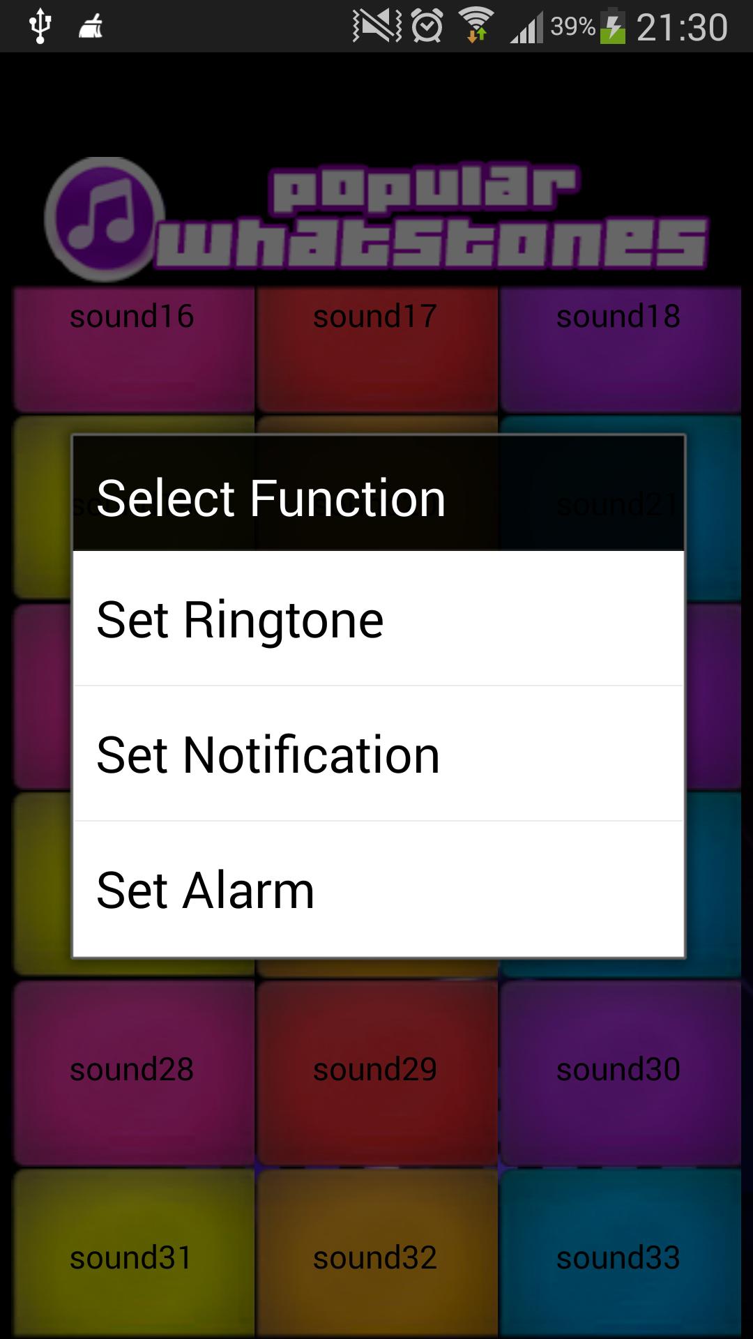 Whatstones: Popular Ringtones