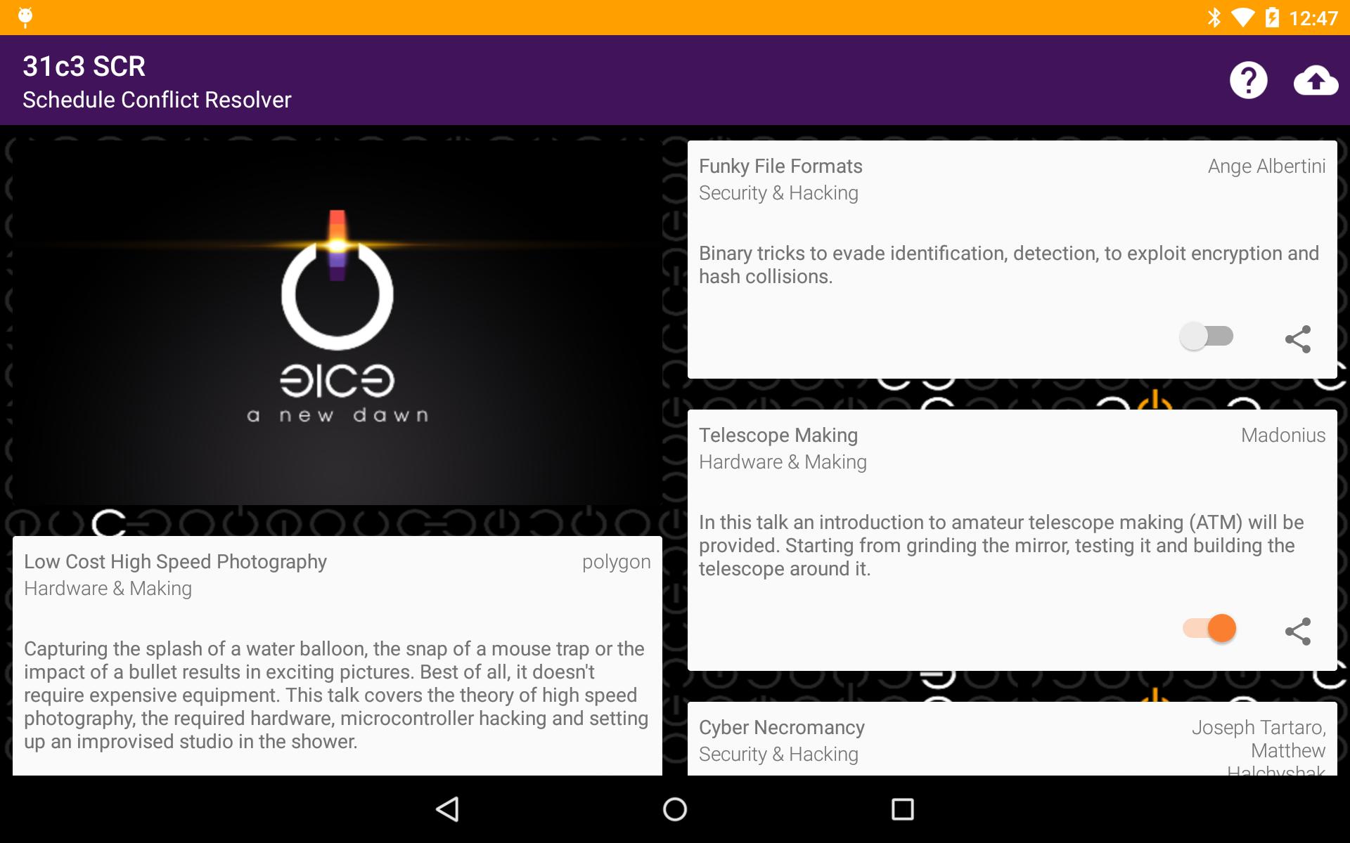 33C3 Schedule Conflict Resolvr