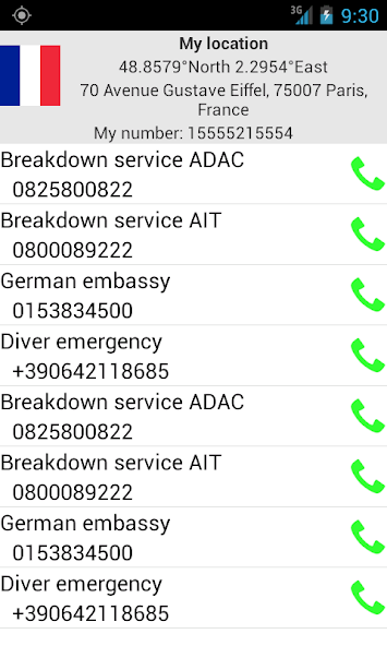 Mobile emergency call