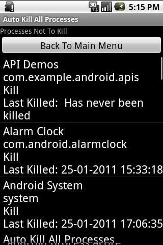 Auto Kill All Processes