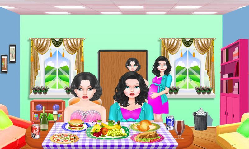 Pregnant Mom Washing Dishes