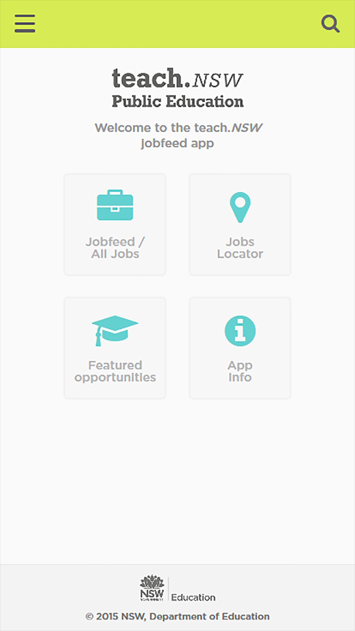 teach.NSW JobFeed Mobile