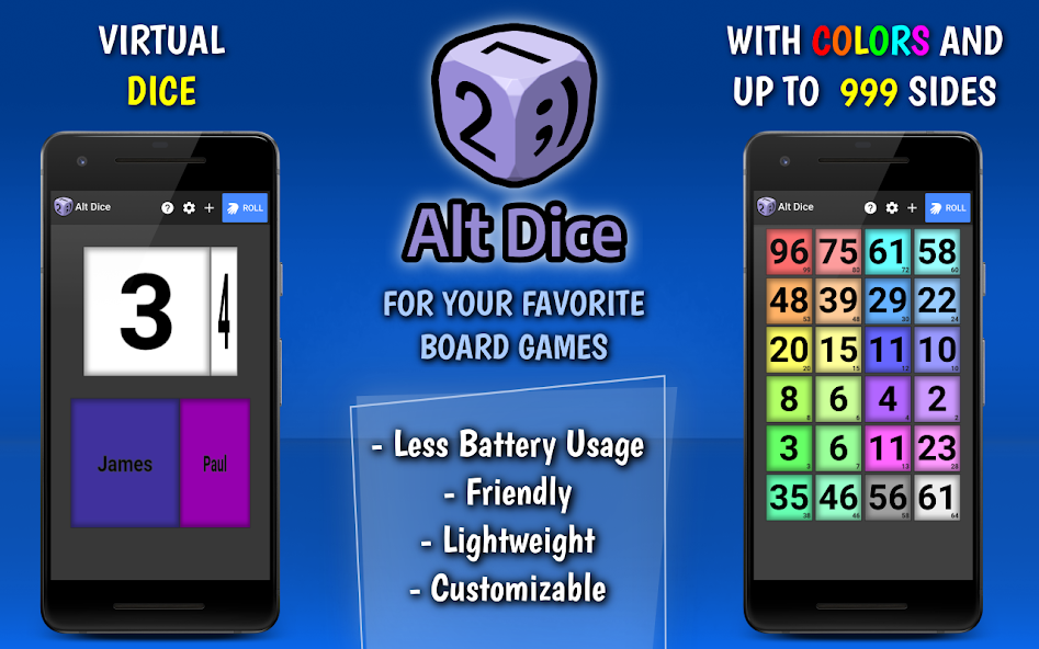 Dice Roller: Alt Dice