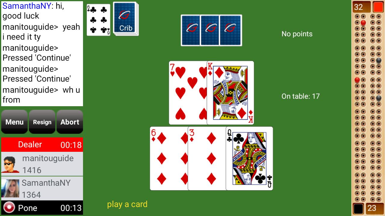 Cribbage Club Online