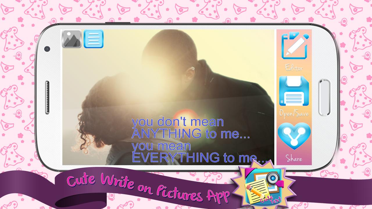 Cute Write on Pictures App