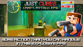 Just Cubes Craft Attack FPS