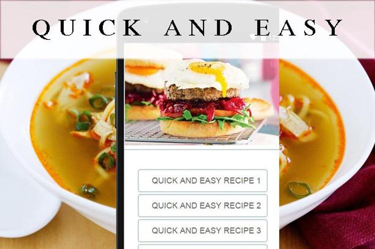 Quick and Easy Recipes