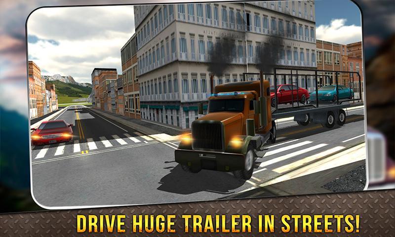 Truck Driver Car Transporter 3D: Big Truck Parking