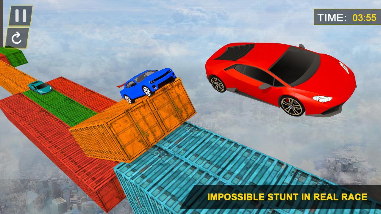 3D Car Tricky Stunts Driver