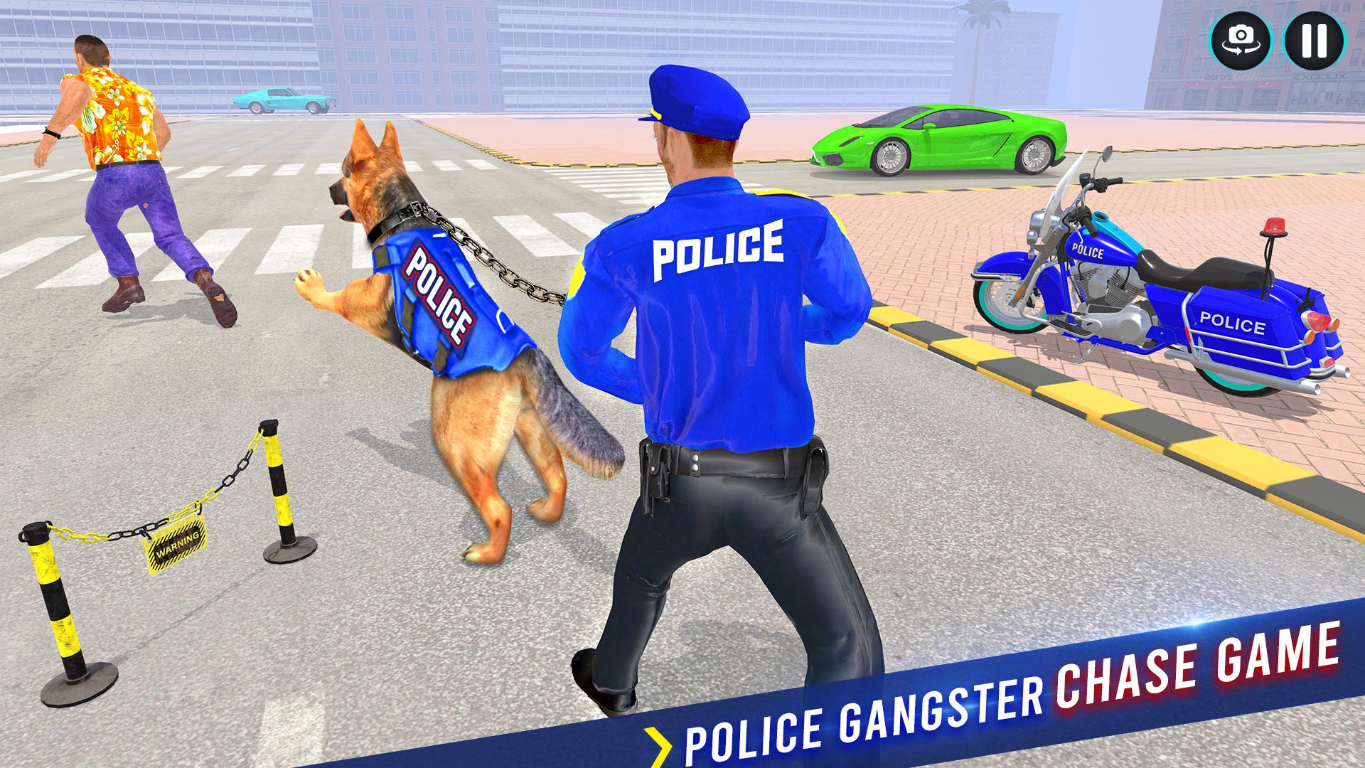 Police Dog Crime Bike Chase