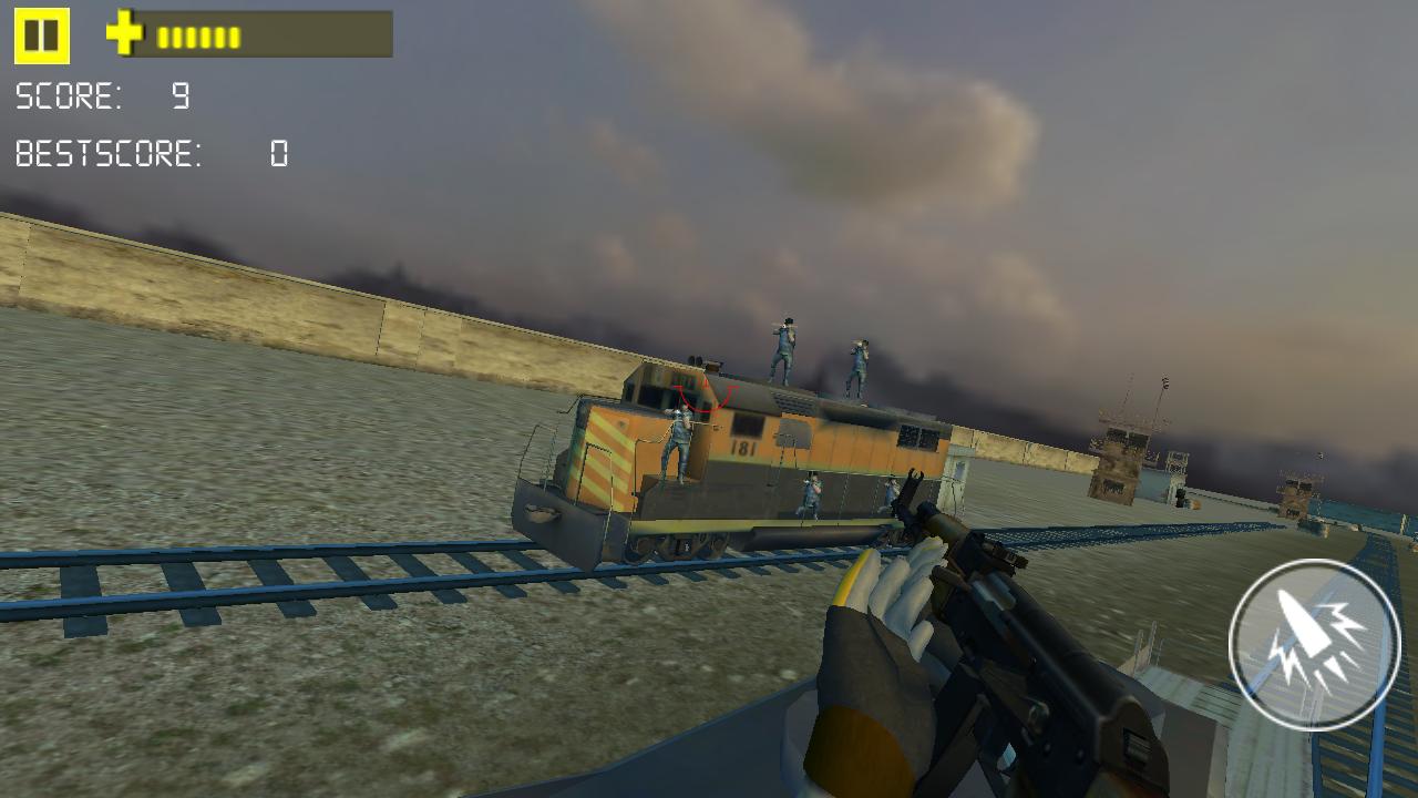 Assassin Shooting Train Game