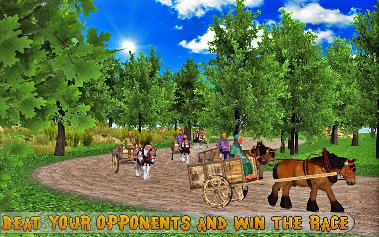 Real Horse Racing Cart Riding