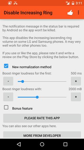 Disable Increasing Ring