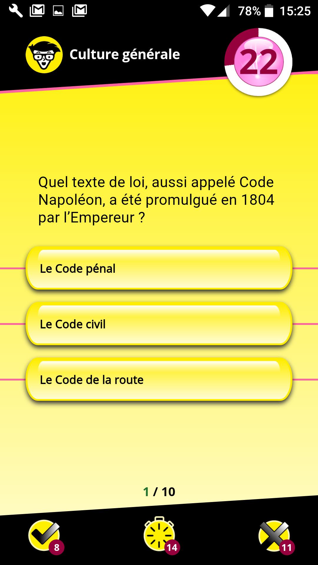 Quiz pour les Nuls Culture G