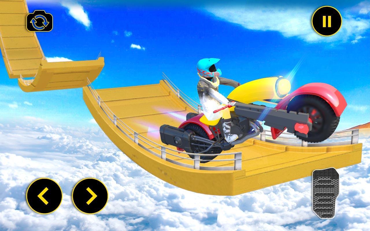 Vertical Mega Ramp Bike Stunt