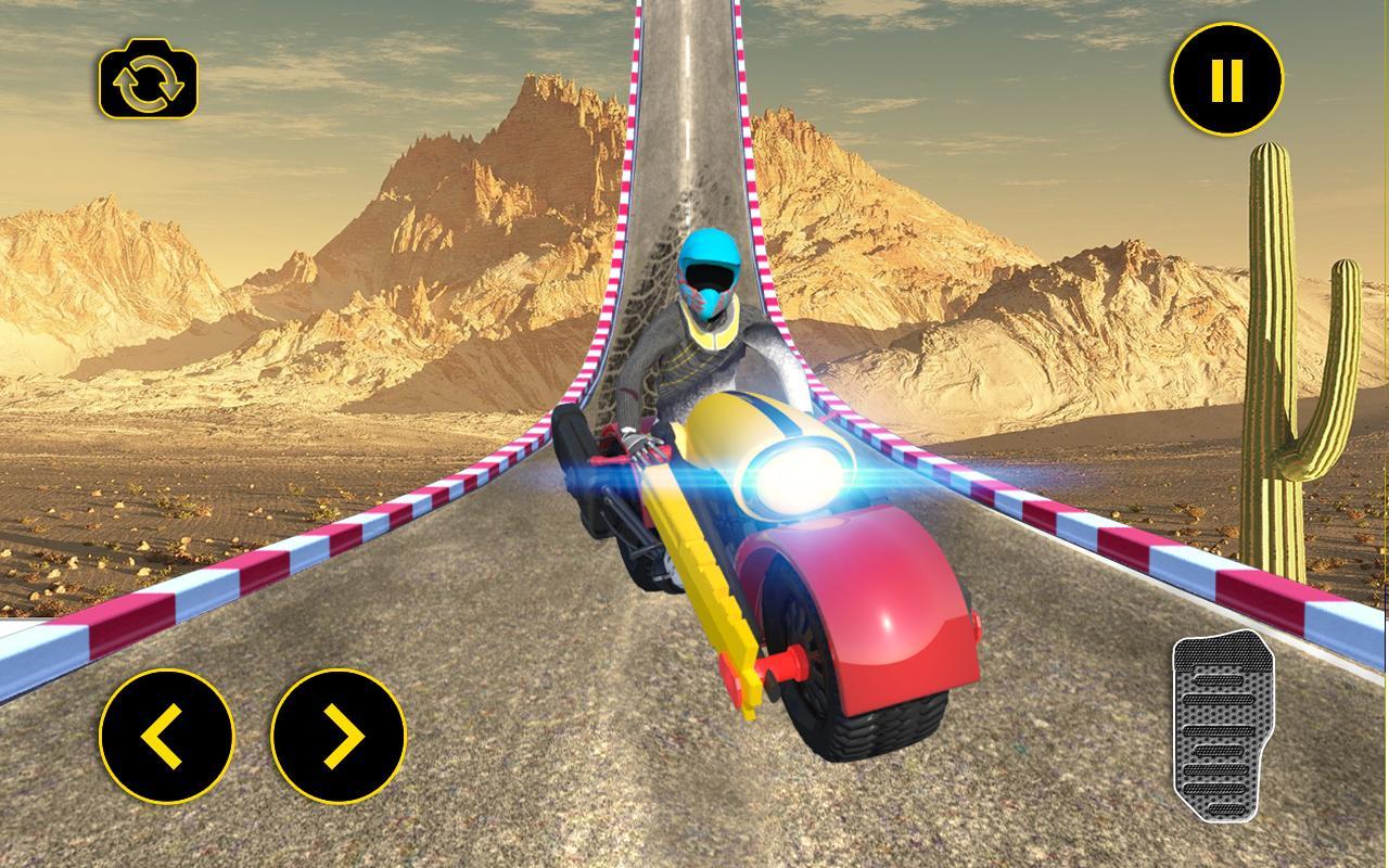 Vertical Mega Ramp Bike Stunt