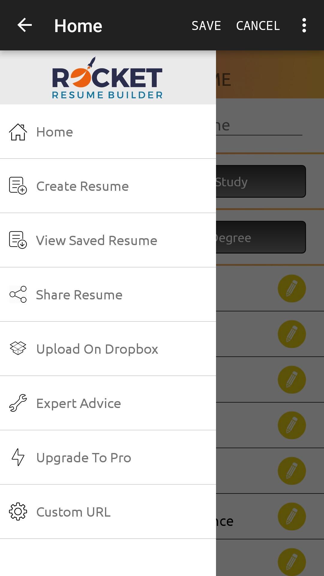 Rocket Resume Builder